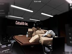 Office Follower Submits to Doggystyle Creampie and Cowgirl Ride