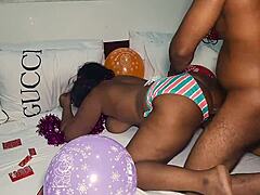 holiday in calabar where mature ebony milf takes big black cock missionary style