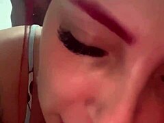 she's on a pizza call while taking big cock deep in her tight swollen black pussy pov interracial style