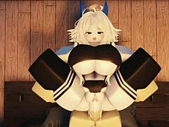 sexy big ass slut gets fucked hard in roblox sex