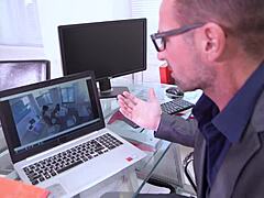 horny tattooed teen tiffany tatum takes double penetration orgy after class quickie