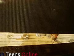 Peeking Through Window at Curvy Neighbor's Slow Teasing Fingering Session