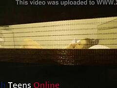 Peeking Through Window at Curvy Neighbor's Slow Teasing Fingering Session