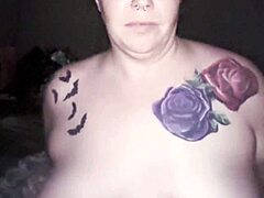 chubby ginger milf rides daddy's cock moaning hairy pussy close