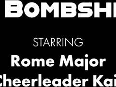 cheerleader kait seduces rome major on balcony for bbc ride
