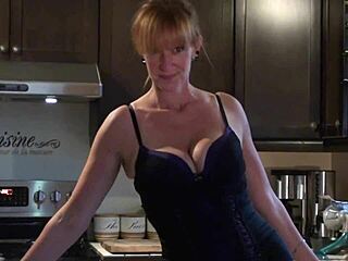 Cute Redhead Dances to French Song La Bohème