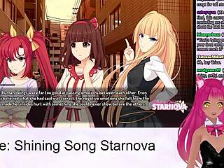 Vtuber Lewdneko reveals ass in shining song starnova mariya route