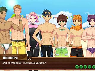 Young Twink in Hentai Game Gets Friendly with Friend