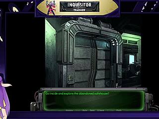 hentai inquisitor teases with dildo in wild game