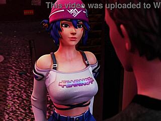 kiriko from overwatch blows random guy hard
