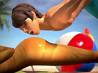 Oily Hentai Babe’s Beach Pounding in 3D Animation
