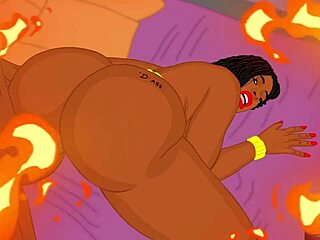 Cherokee d ass fucked doggystyle in big black scene