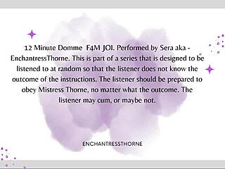 Femdom Tease with Cruel Orgasm Denial Instructions