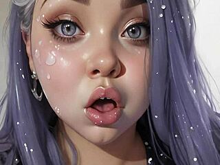 what’s behind 100 ai facials in hentai art?