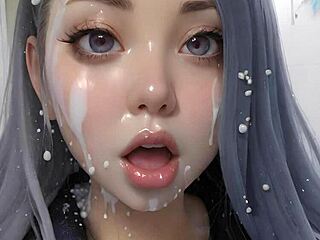 what’s behind 100 ai facials in hentai art?