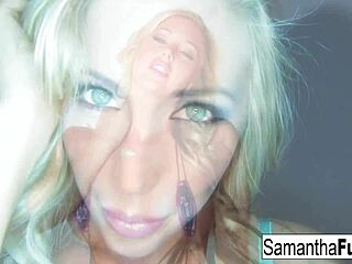 Samantha Teases With Big Tits And Ass In Solo Nude Session