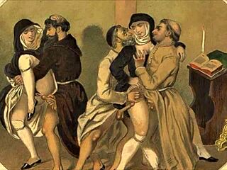 Vintage drawings that tease with erotic charm