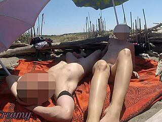 Beach thrill on hidden cam