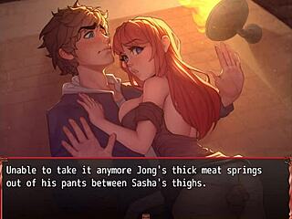 harem hentai game thighjob steals the show