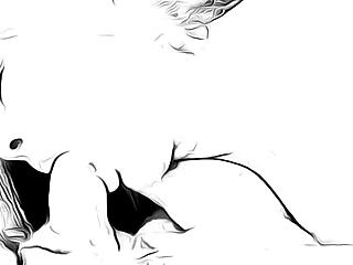 cartoon take on me blowjob from a nympho in hentai style