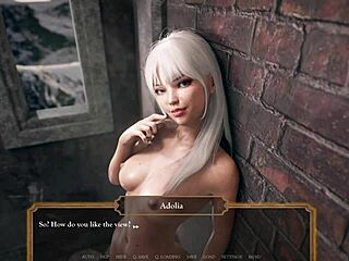 Fucking hot in the castle tower with cumshot