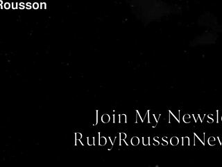 chastity arousal study ends with ruby rousson
