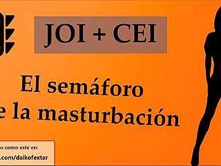 daring spanish joi game for jerking