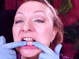 do you like when i touch my face and teeth with medical gloves