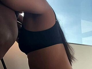Cute Latina’s First Big Cock Suck - Amateur Couple