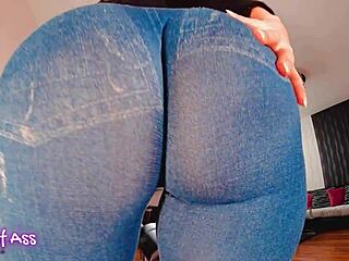 Curvy cutie rides dildo reverse cowgirl!