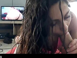 I love sucking this big cock