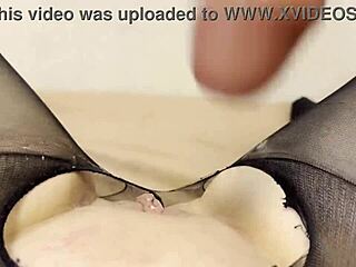 Oh yeah, hot morning fuck with my girlfriend's big wet dildo in her pussy.