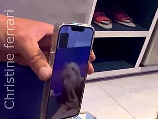 hotwife gets wild with lover while hubby watches on video call, full action awaits