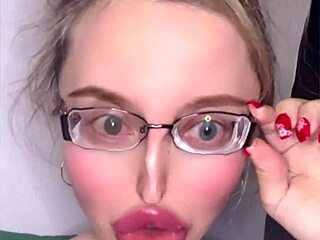 In part 1 this narrative shares a story in russian language with huge glasses focus and strong accent details.