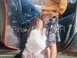 omg, that pinay teen 18+ got caught in a public scandal fucking outdoors in doggystyle 😱
