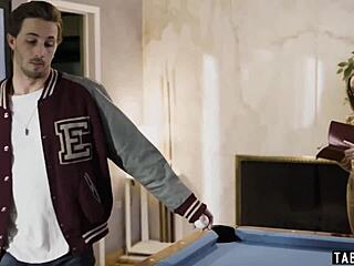 Perv superstar takes advantage of timid teen reporter aften opal with rough blowjob and pussy play