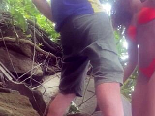 On the public beach, couples engage in a wild orgy, bending over for cuckold fun