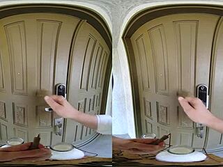 i'm like, this blonde slut cheating on my husband with the local milkman in vr porn