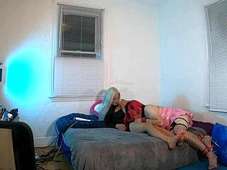 Ts Kelsey Masters Sucking Huge Trans Cock in Homemade Crossdressing Scene