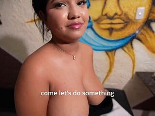 curvy teen maid with huge natural tits gives blowjob and gets fucked doggystyle in hotel room. she rides cowgirl roughly in missionary